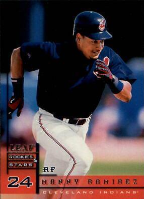 Manny Ramirez #4 Baseball Cards 1998 Leaf Rookies & Stars