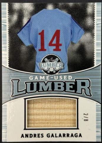 Andres Galarraga #GUL-5 Baseball Cards 2024 Leaf Lumber Game Used