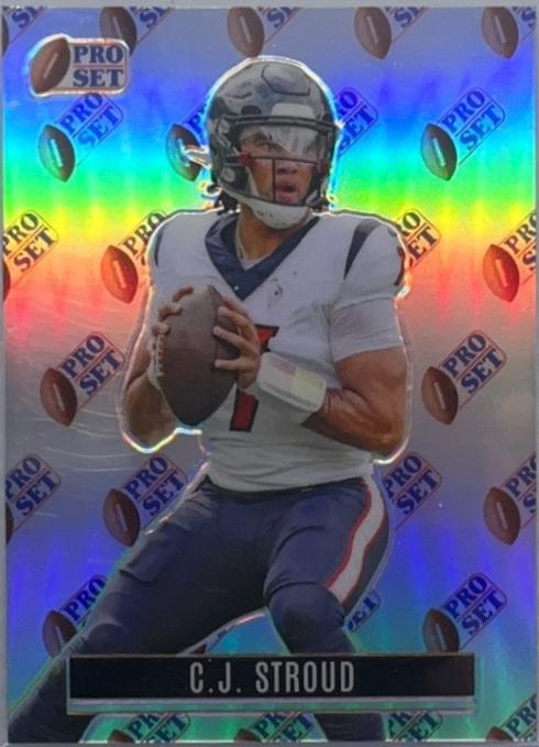 C.J. Stroud [Pro Set Border] #RB-17 Football Cards 2023 Pro Set Metal Retro