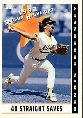 Dennis Eckersley #513 1993 Score Baseball