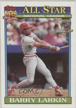 Barry Larkin #400 Baseball Cards 1991 Topps Desert Shield