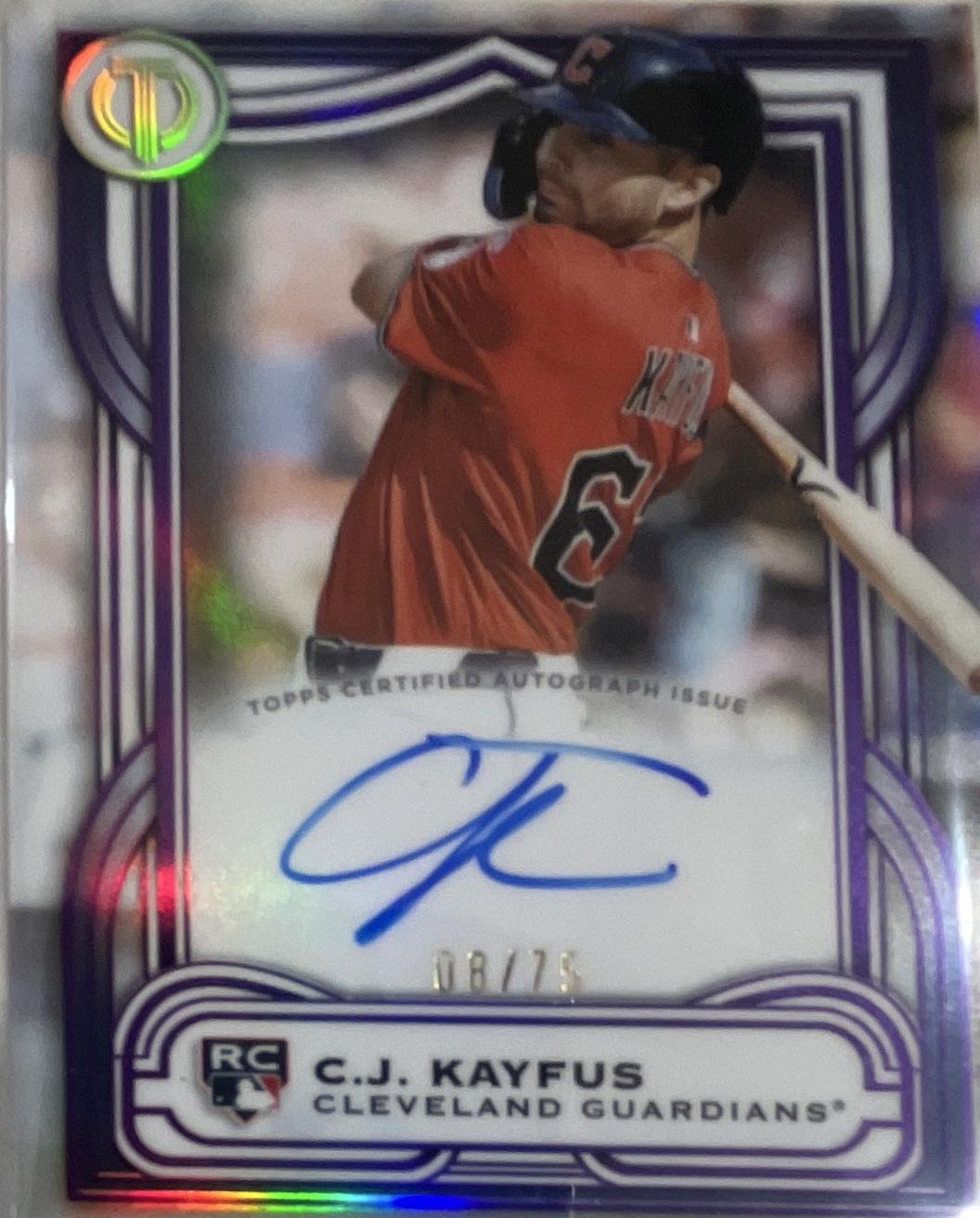 C.J. Kayfus #LIA-CK 2026 Topps Tribute Baseball League Inauguration Autographs