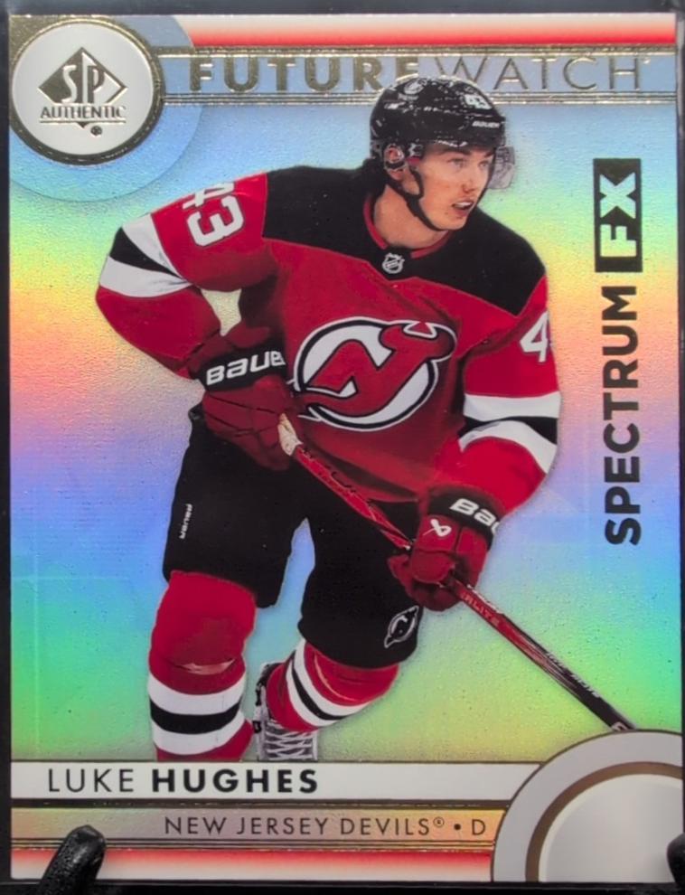 Luke Hughes #S-88 2023-24 SP Authentic Hockey Spectrum FX