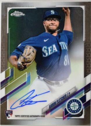 Aaron Fletcher #RA-AF Baseball Cards 2021 Topps Chrome Rookie Autographs