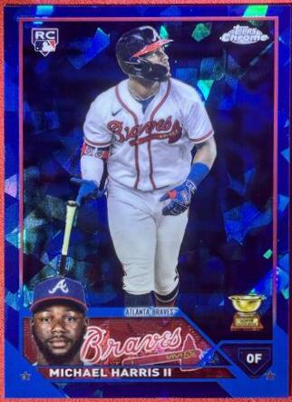 Michael Harris II #226 Baseball Cards 2023 Topps Chrome Sapphire