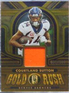 Courtland Sutton #GR-CS Football Cards 2023 Panini Gold Standard Rush