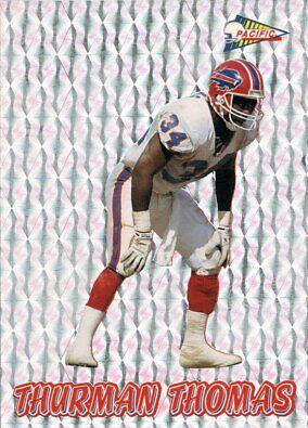 Thurman Thomas #8 Football Cards 1993 Pacific Prisms