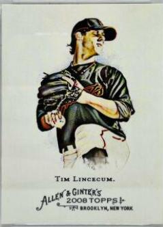 Tim Lincecum #201 2008 Topps Allen & Ginter Baseball