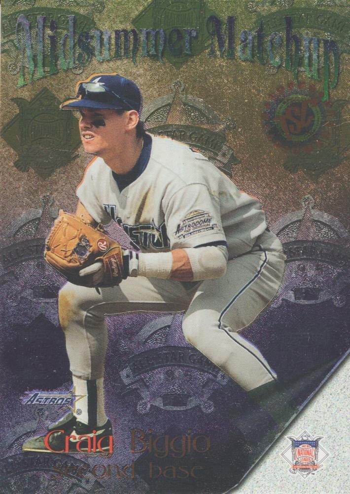 Craig Biggio / Carlos Baerga - Houston Astros / Cleveland Indians #M4 Baseball Cards 1996 Stadium Club Midsummer Matchup