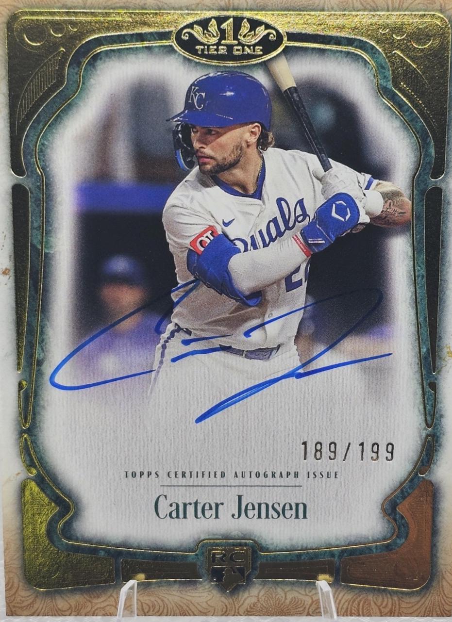 Carter Jensen #BCA-CJE 2026 Topps Tier One Baseball Autographs