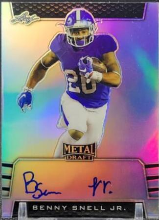 Benny Snell Jr. #BA-BSJ Football Cards 2019 Leaf Metal Draft Autographs