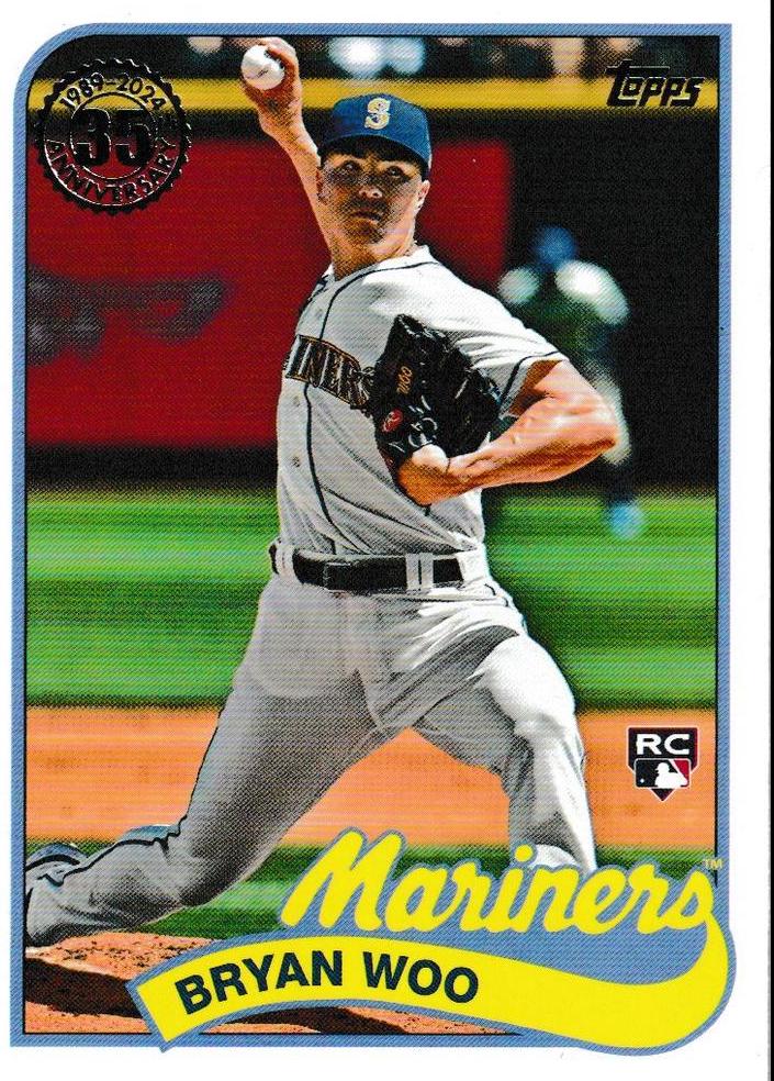 Bryan Woo #89B-40 Baseball Cards 2024 Topps 1989