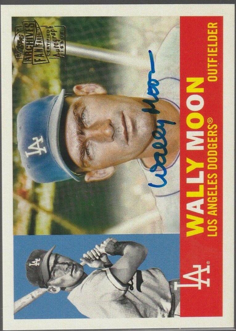 Wally Moon #FFA-WM 2017 Topps Archives Baseball Fan Favorites Autographs