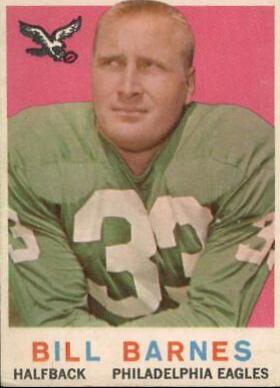 Bill Barnes #25 Football Cards 1959 Topps