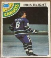 Rick Blight #7 Hockey Cards 1978 Topps
