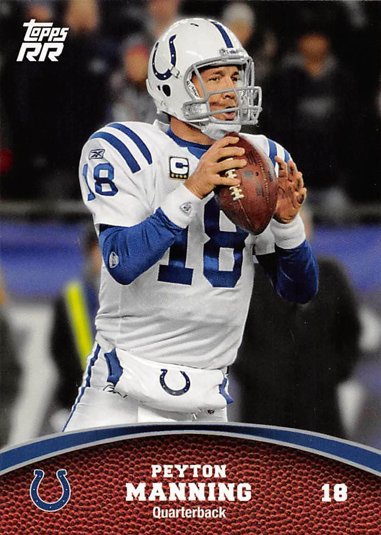 Peyton Manning #20 Football Cards 2011 Topps Rising Rookies