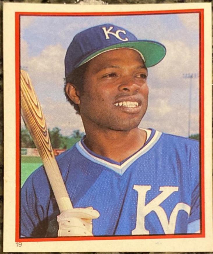 Hal McRae #19 Baseball Cards 1983 Topps Stickers