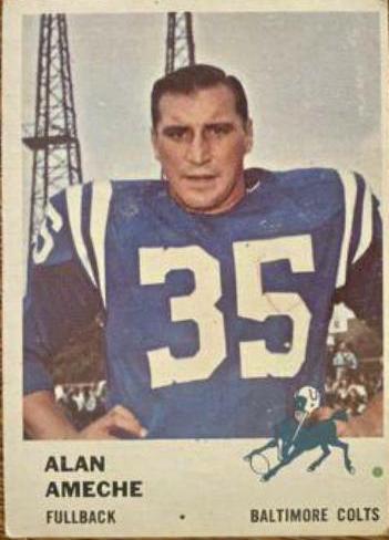 Alan Ameche #31 Football Cards 1961 Fleer