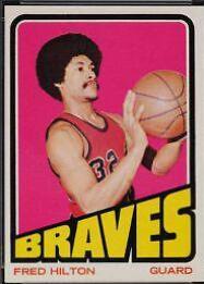 Fred Hilton #23 Basketball Cards 1972 Topps