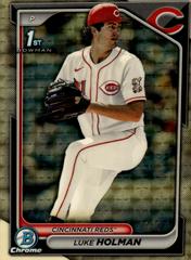 Luke Holman [Superfractor] #BDC-100 Baseball Cards 2024 Bowman Draft Chrome Prices