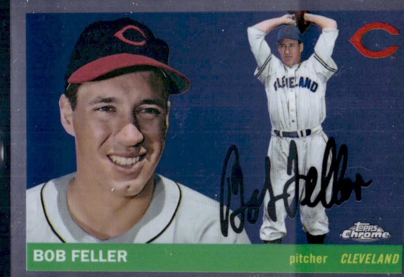 Bob Feller #55NW-3 2025 Topps Chrome Platinum Baseball 1955 Cards That Never Were