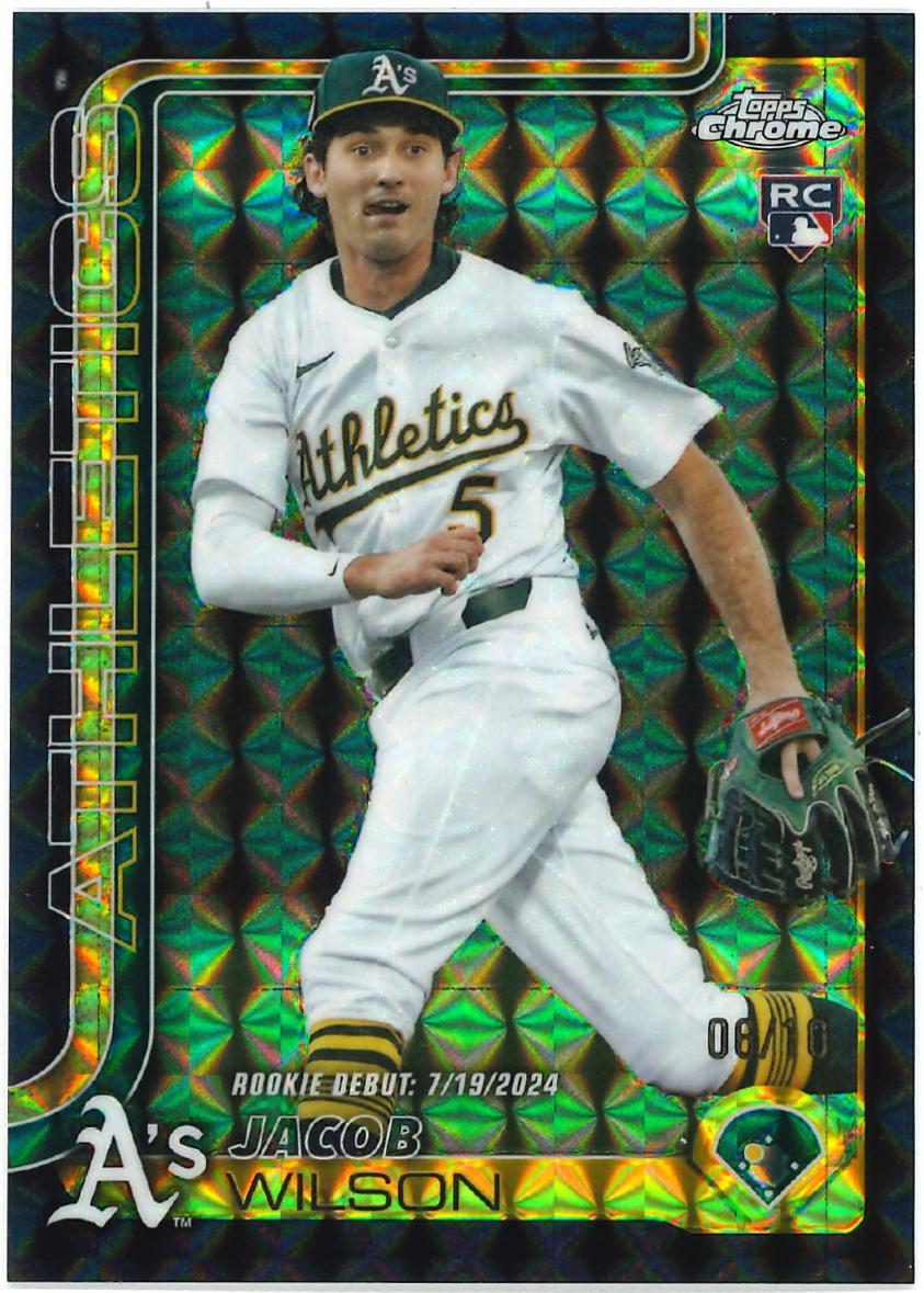 Jacob Wilson [Black Geometric Refractor] #USC150 Prices | 2025 Topps ...