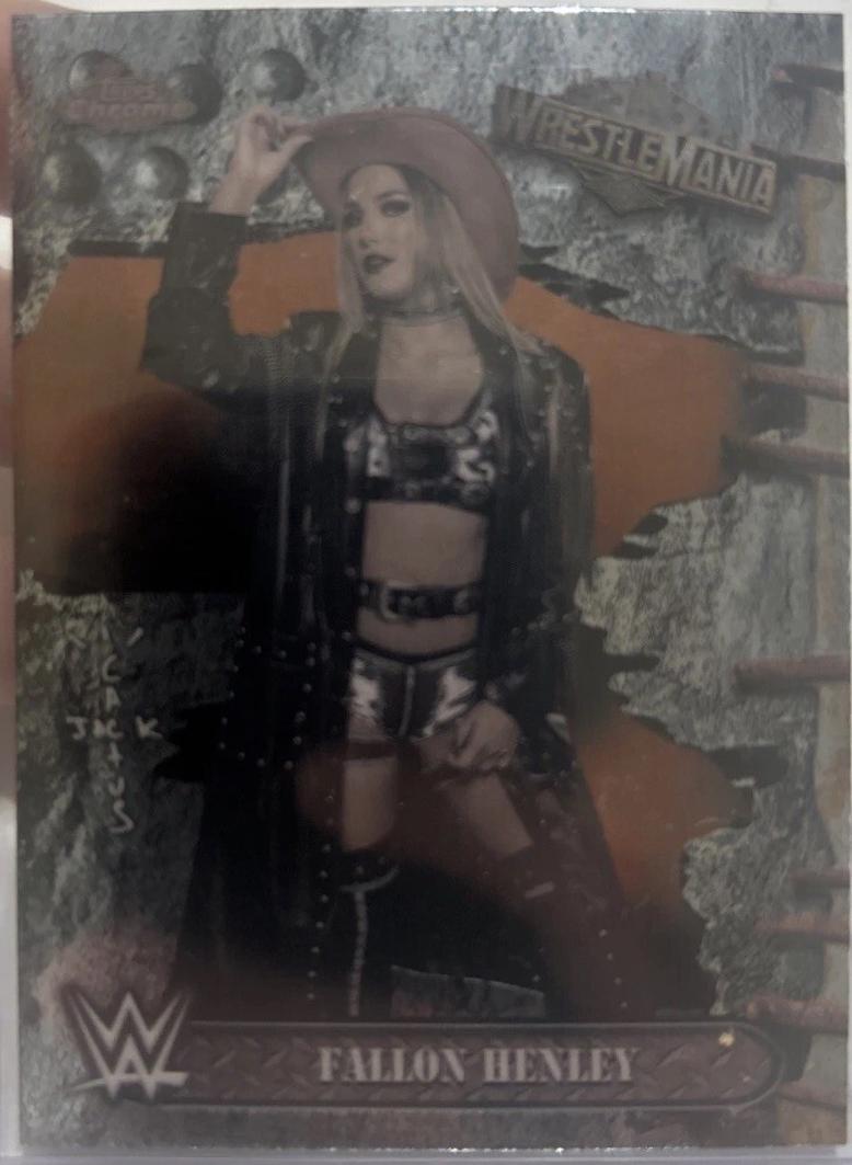 Fallon Henley #78 Wrestling Cards 2025 Topps Chrome WWE Cactus Jack