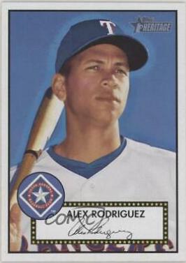 Alex Rodriguez #12 Baseball Cards 2001 Topps Heritage
