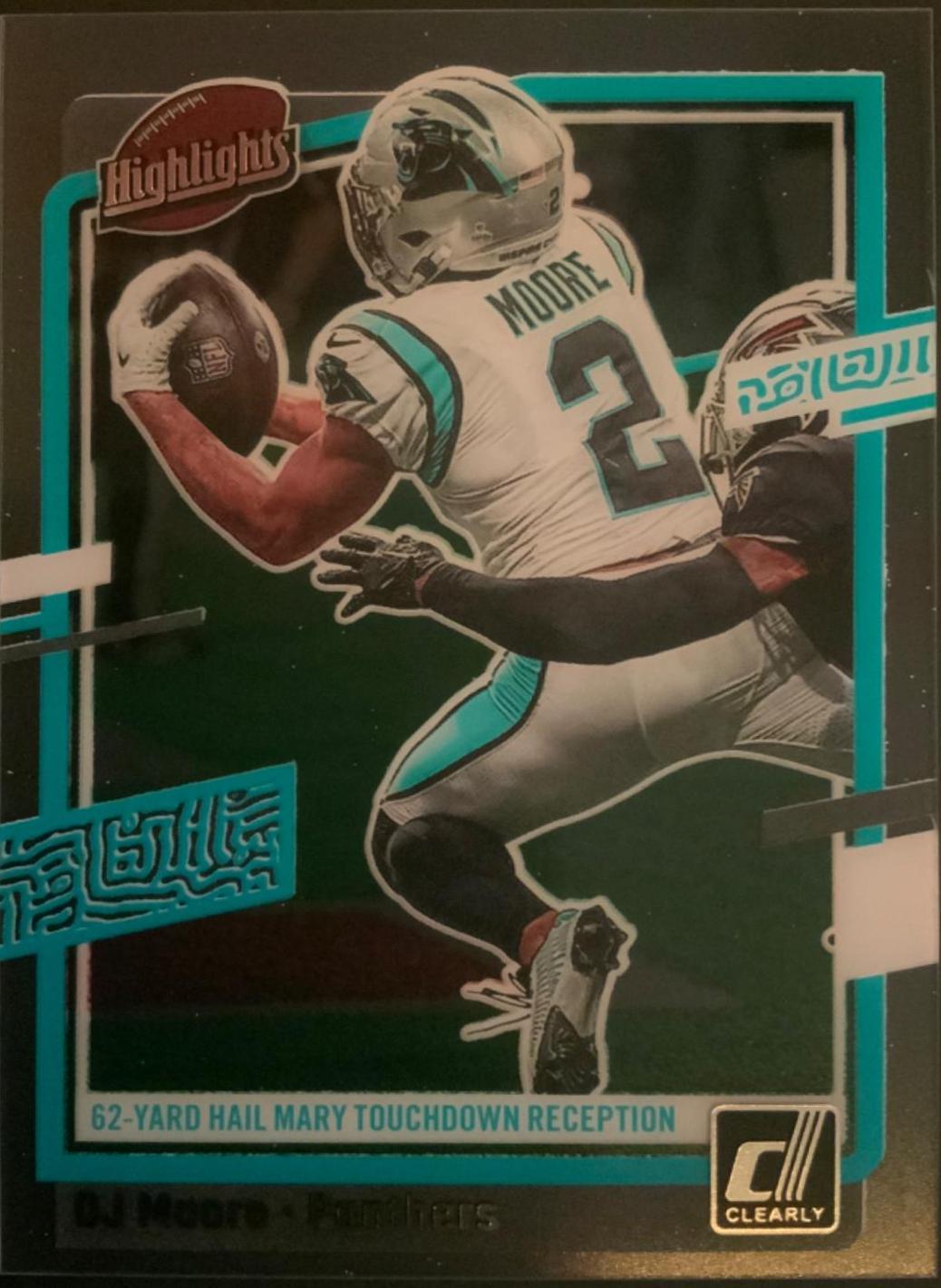 DJ Moore #12 Football Cards 2023 Clearly Donruss Highlights