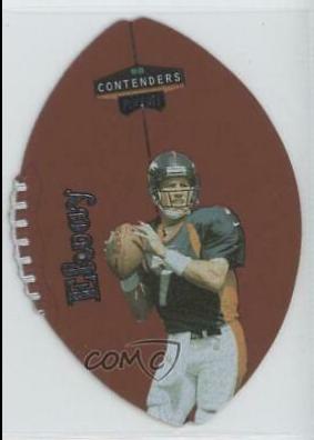 John Elway #23 1998 Playoff Contenders Leather Football