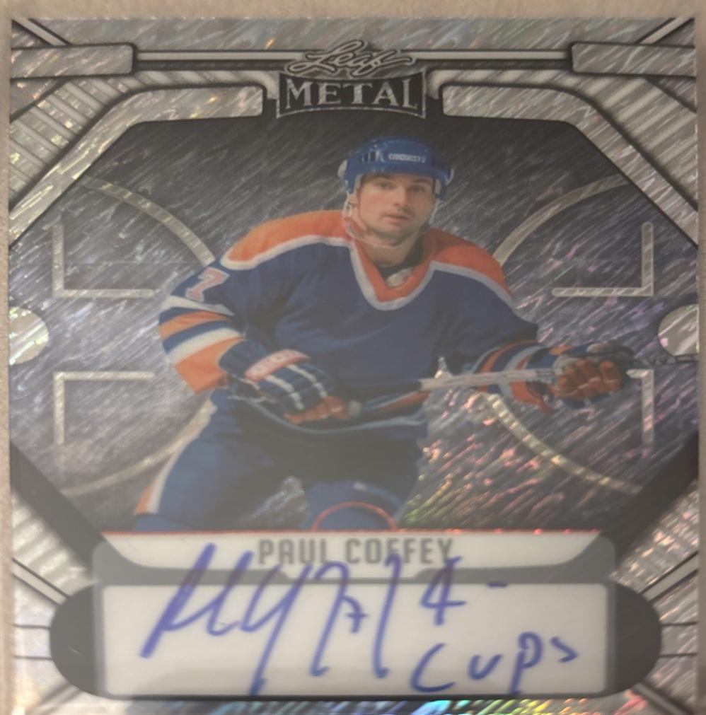 Paul Coffey #BA-PC1 2025 Leaf Metal Legends Autograph Hockey