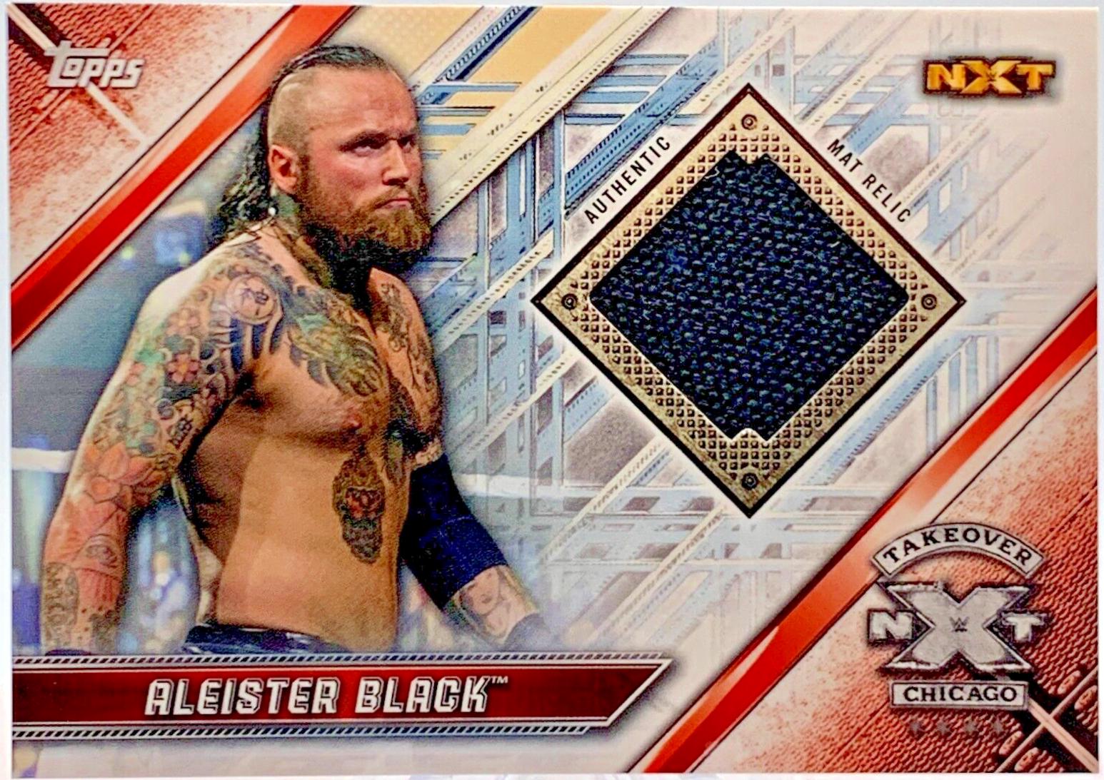Aleister Black #DMR-AB Wrestling Cards 2019 Topps WWE RAW Mat Relics