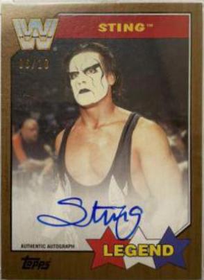 Sting Wrestling Cards 2017 Topps WWE Heritage Autographs
