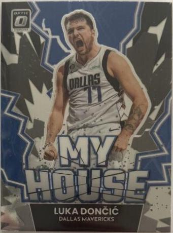 Luka Doncic #3 Basketball Cards 2022 Panini Donruss Optic My House
