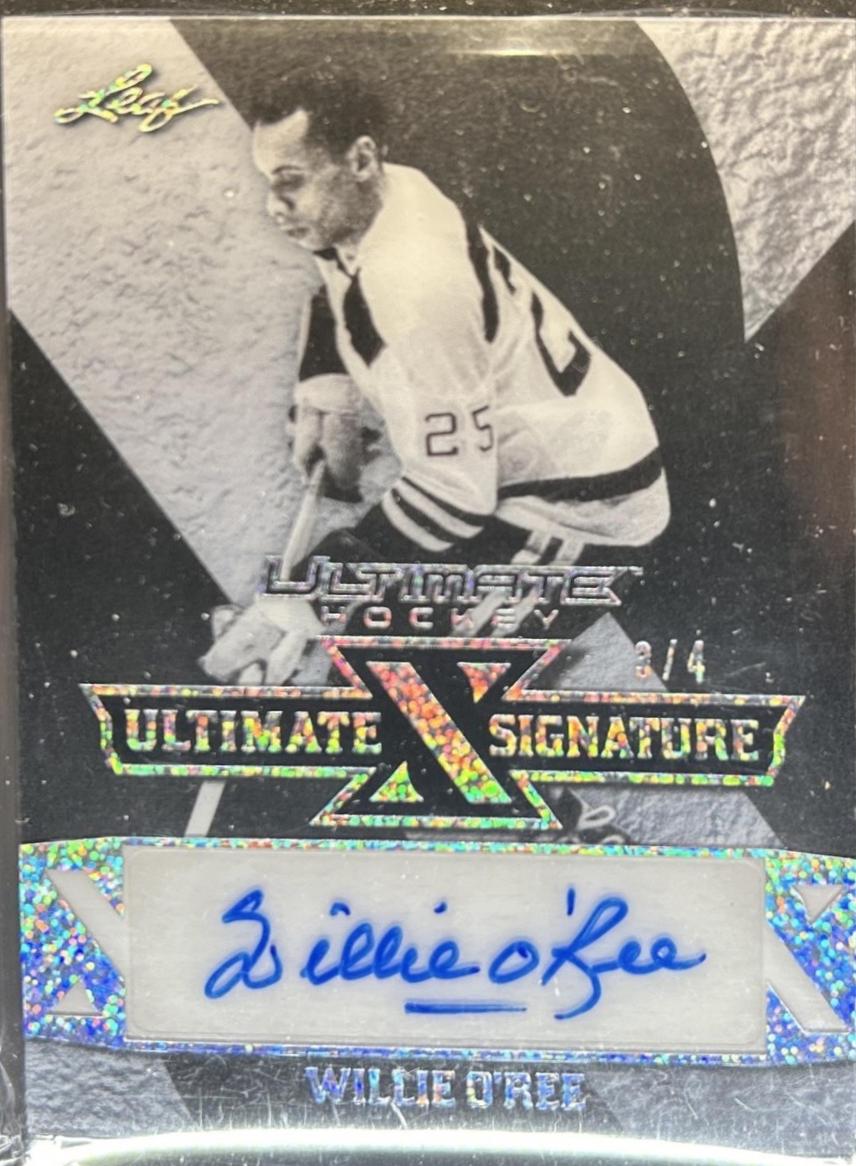 Willie O'Ree #UXS-WO1 2023 Leaf Ultimate X Signature Hockey