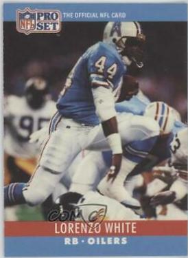 Lorenzo White #125 Football Cards 1990 Pro Set FACT Cincinnati
