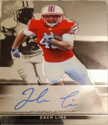 Zach Line #BA-ZL1 2013 Leaf Metal Draft Football
