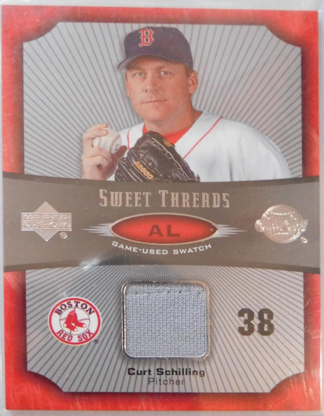 Curt Schiling #ST-CS Baseball Cards 2005 Upper Deck Sweet Spot Threads