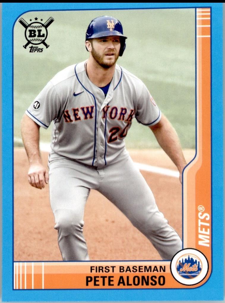 Pete Alonso [Electric Blue] #16 Prices | 2021 Topps Big League ...