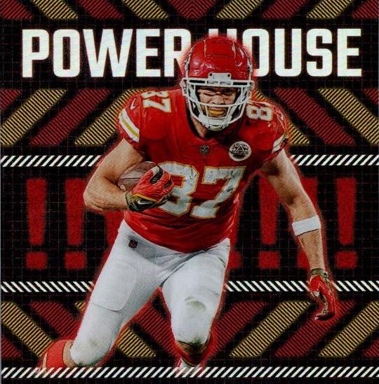 Travis Kelce #PH-1 Football Cards 2023 Panini Prestige Power House