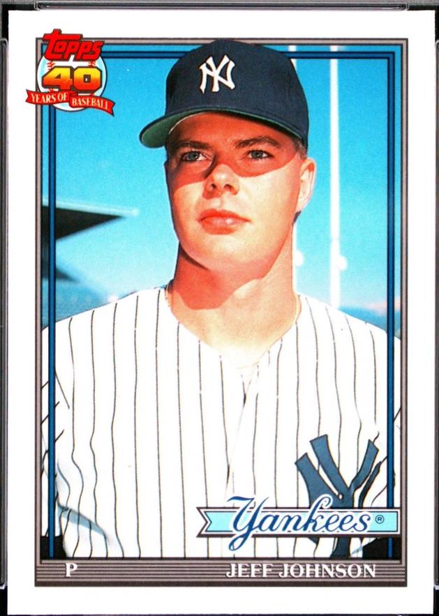 Jeff Johnson #62T 1991 Topps Traded Tiffany Baseball
