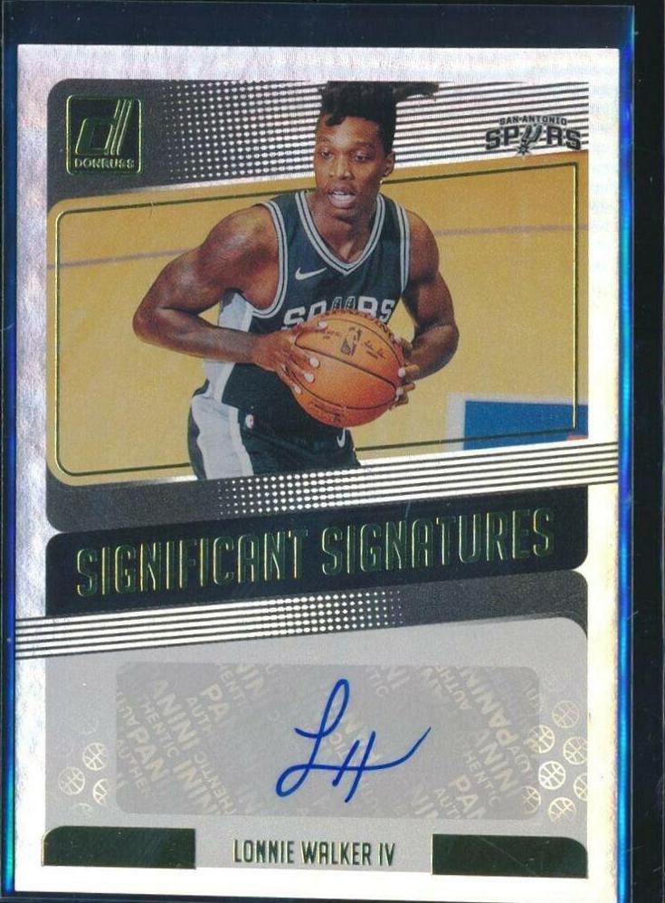 Lonnie Walker IV #LW4 2018 Panini Donruss Significant Signatures Basketball