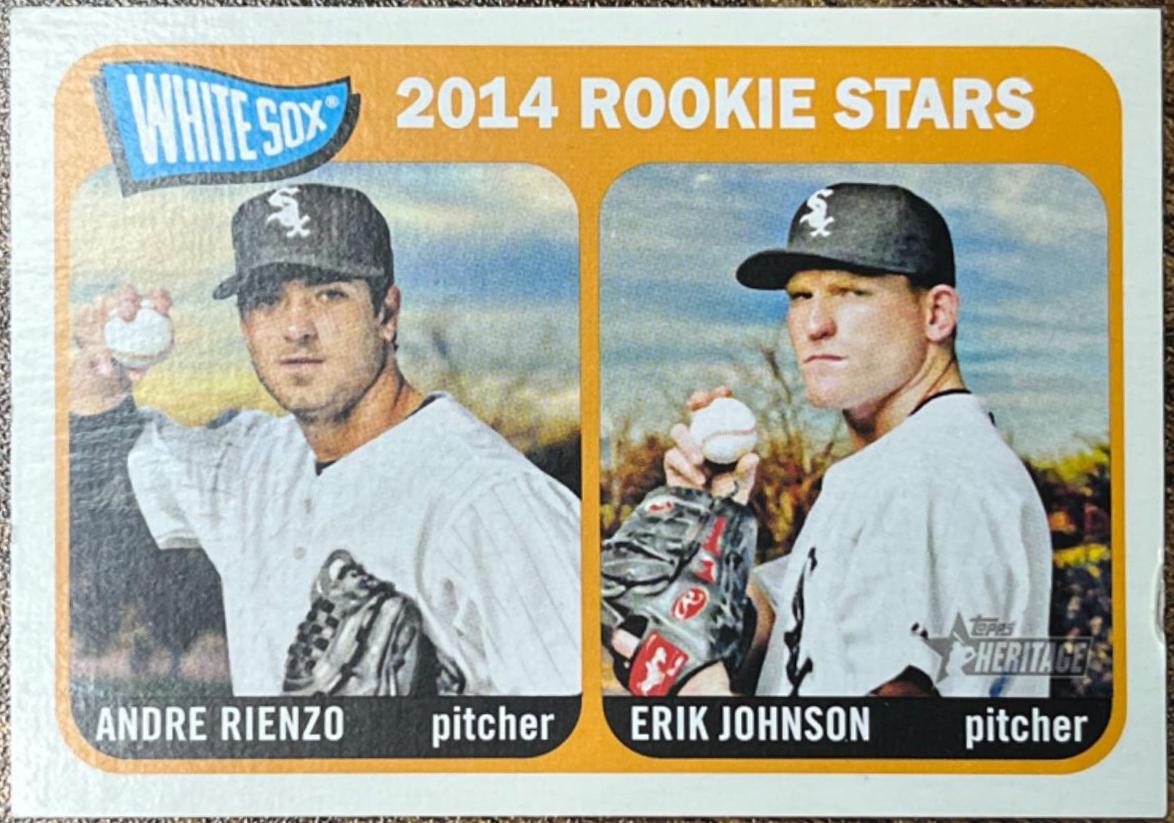 Andre Rienzo, Erik Johnson #41 Baseball Cards 2014 Topps Heritage