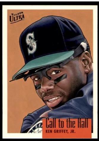 Ken Griffey Jr #2 Baseball Cards 1996 Ultra Call to the Hall