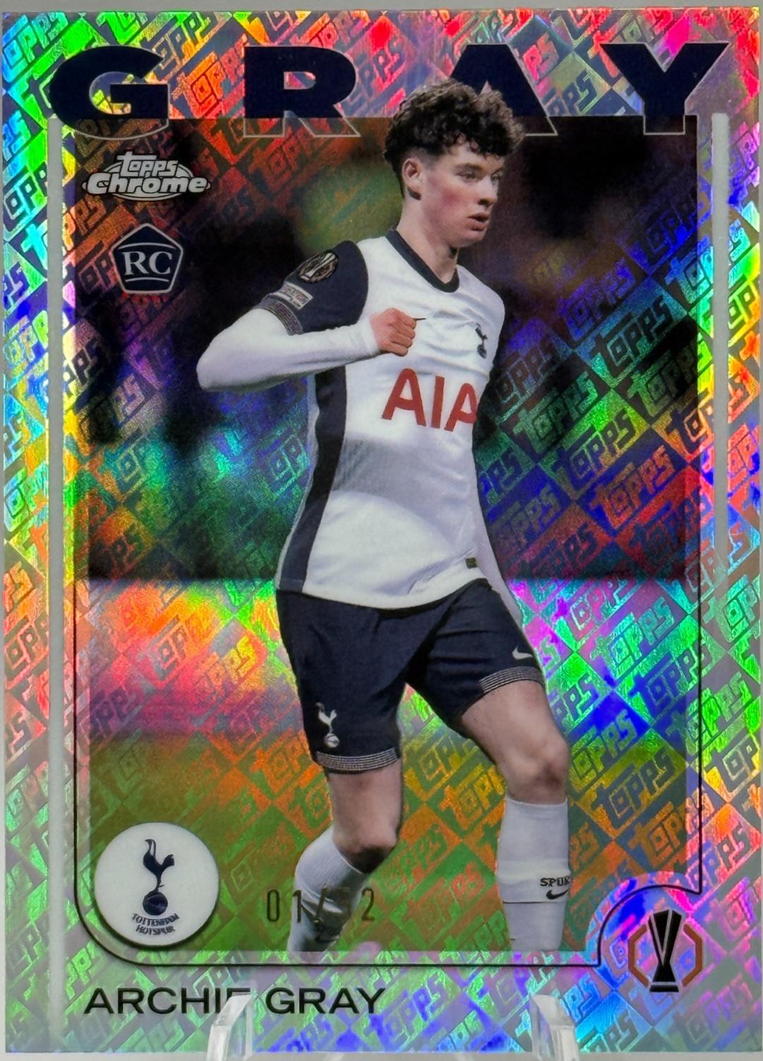 Archie Gray [Toppsfractor] #170 Prices | 2024 Topps Chrome UEFA ...
