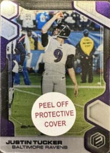 Justin Tucker #80 Football Cards 2019 Panini Elements