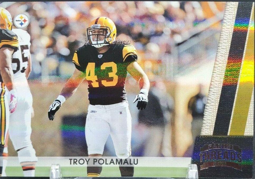 Troy Polamalu #119 Football Cards 2011 Panini Threads