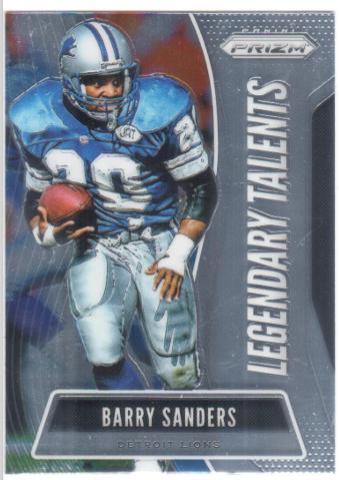 Barry Sanders #LT-BS Football Cards 2019 Panini Prizm Legendary Talents