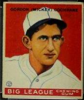 Mickey Cochrane #76 Baseball Cards 1933 Goudey