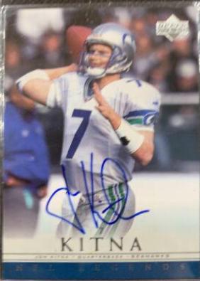 Jon Kitna Football Cards 2000 Upper Deck Legends Autographs